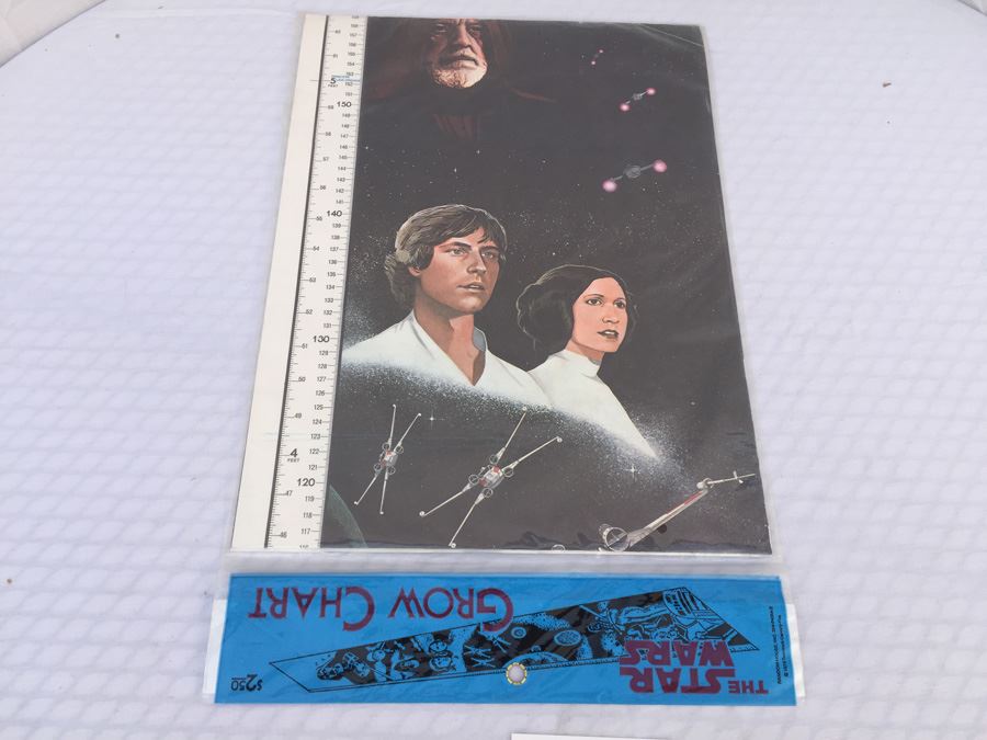 Pair Of Sealed Packages Of The Star Wars Grow Growth Chart 1978 Darth Vader Estimate $50 [Photo 3]
