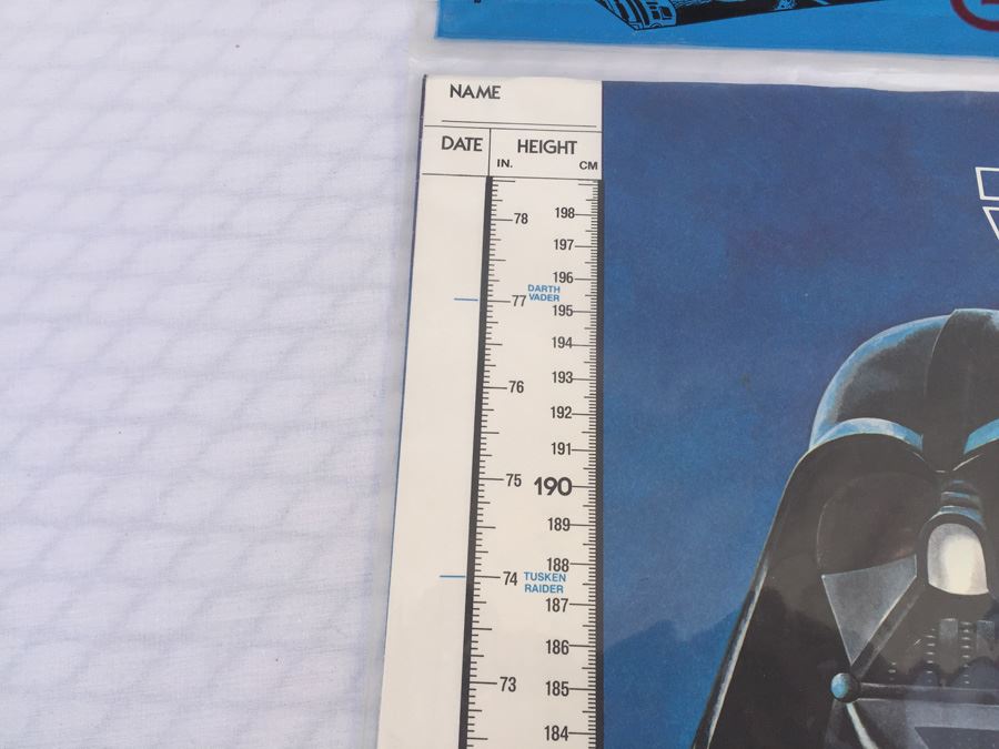 Pair Of Sealed Packages Of The Star Wars Grow Growth Chart 1978 Darth