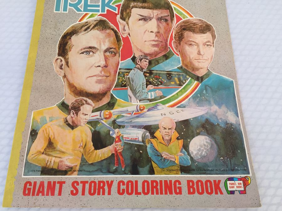 STAR TREK The Unchartered World Giant Story Coloring Book 1978