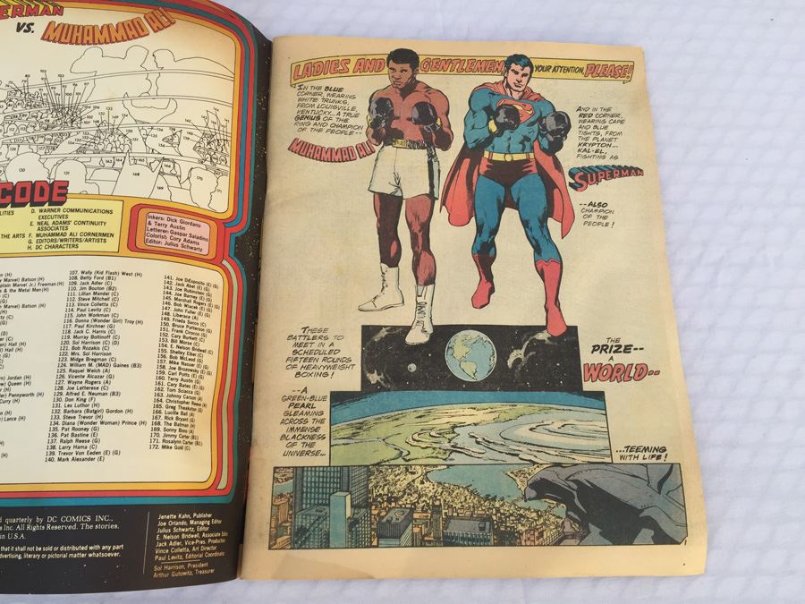 Superman Vs. Muhammad Ali Whitman 1978 DC Comics [Photo 3]