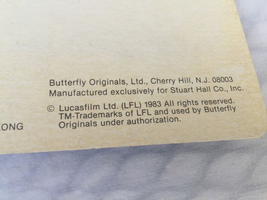 Star Wars Return Of The Jedi Pencil Sharpener And Eraser New On Card 1983 [Photo 6]