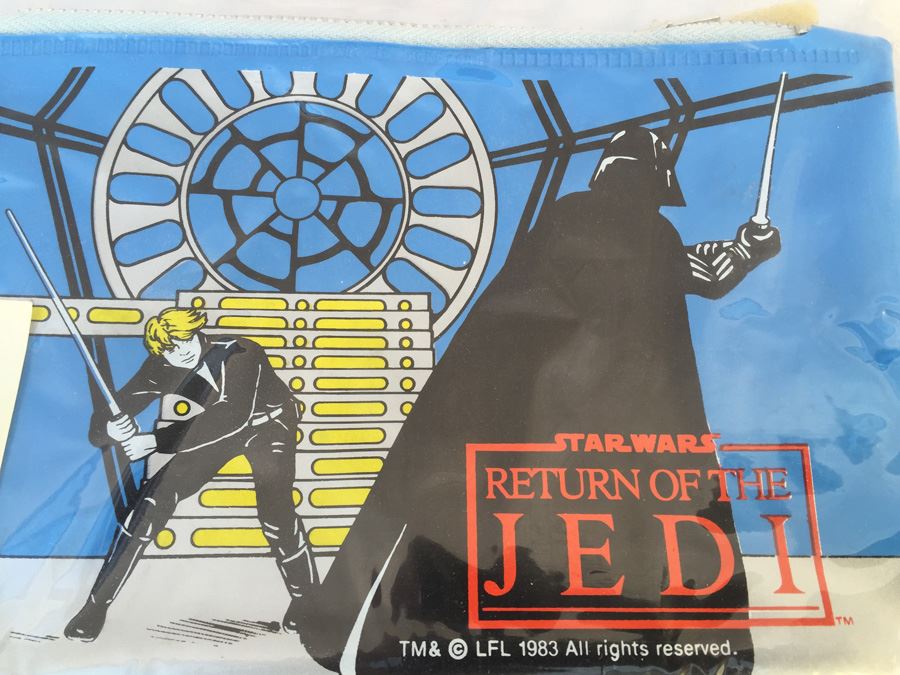 Star Wars Return Of The Jedi Pencil Case Pouch 1983 New In Original Packaging [Photo 5]