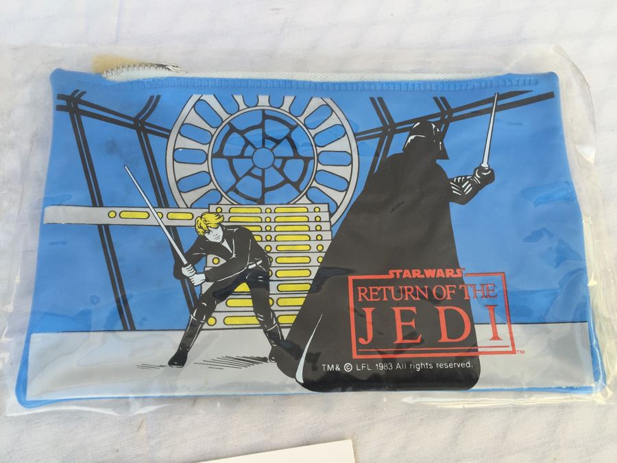 Star Wars Return Of The Jedi Pencil Case Pouch 1983 New In Original Packaging [Photo 2]