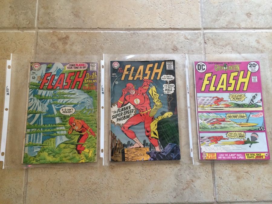 Comic Books - The FLASH #176, The FLASH #182, The FLASH #223
