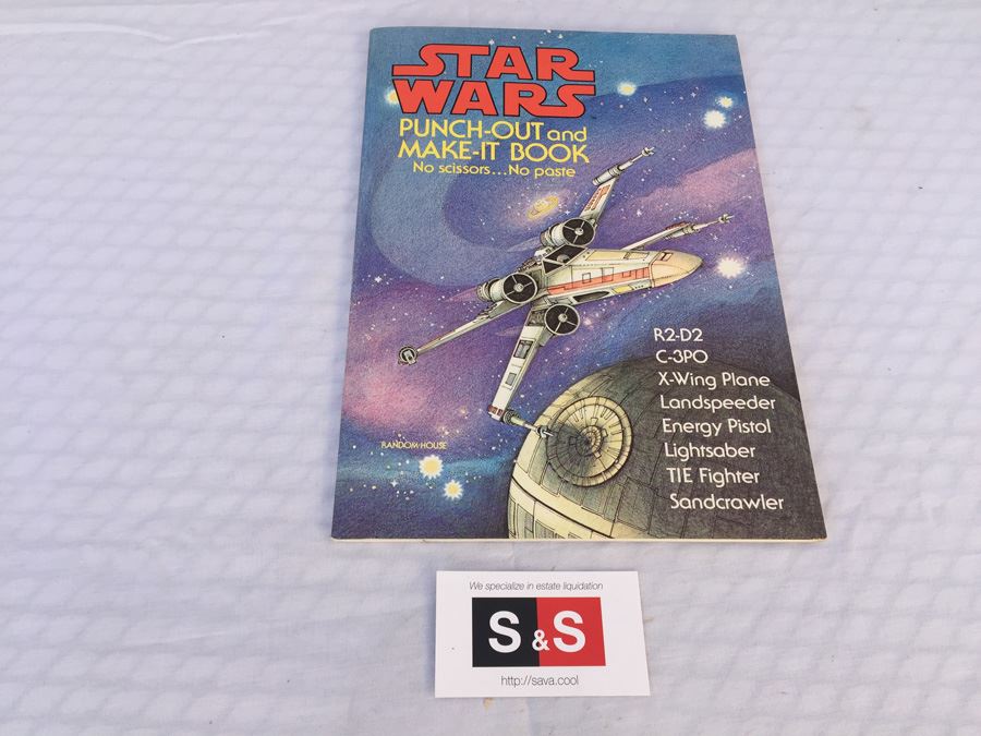 Star Wars Punch-Out And Make-It Book Random House 1978 First Edition New