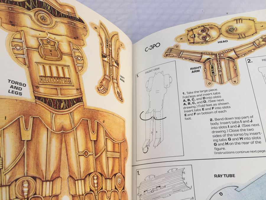 Star Wars Punch-Out And Make-It Book Random House 1978 First Edition New [Photo 10]