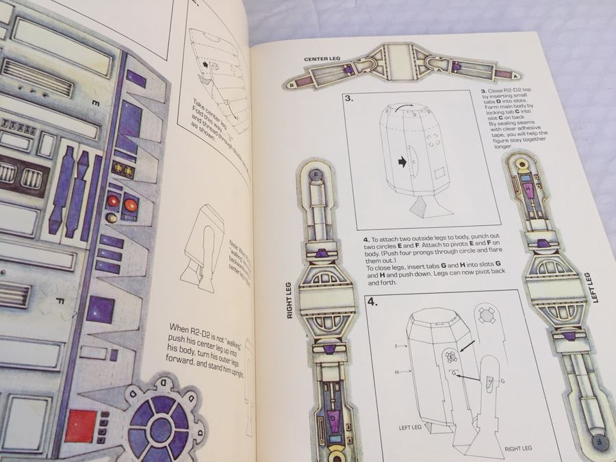 Star Wars Punch-Out And Make-It Book Random House 1978 First Edition New [Photo 8]