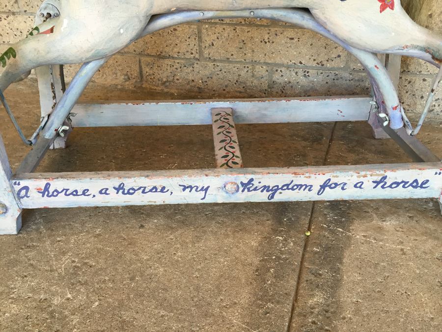 Antique Wooden Hand Painted Rocking Horse [Photo 17]