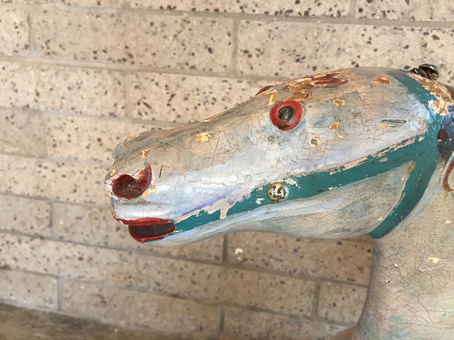 Antique Wooden Hand Painted Rocking Horse [Photo 21]