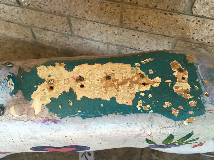 Antique Wooden Hand Painted Rocking Horse [Photo 19]