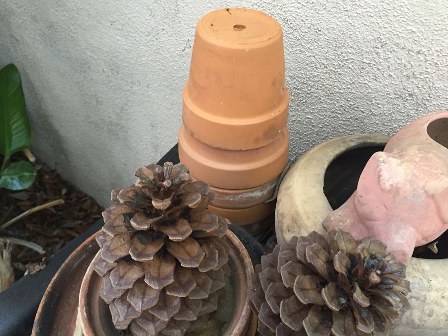 Huge Pot Lot With Gardening Table [Photo 10]
