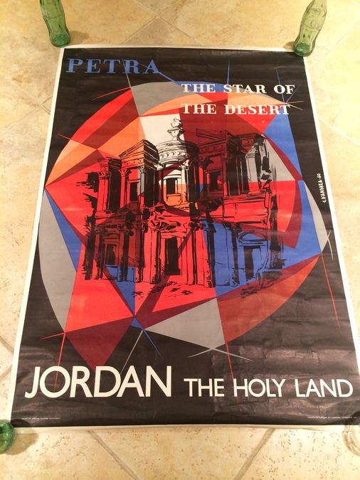 Original Vintage Jordan The Holyland Travel Poster