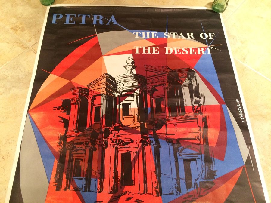 Original Vintage Jordan The Holyland Travel Poster [Photo 2]