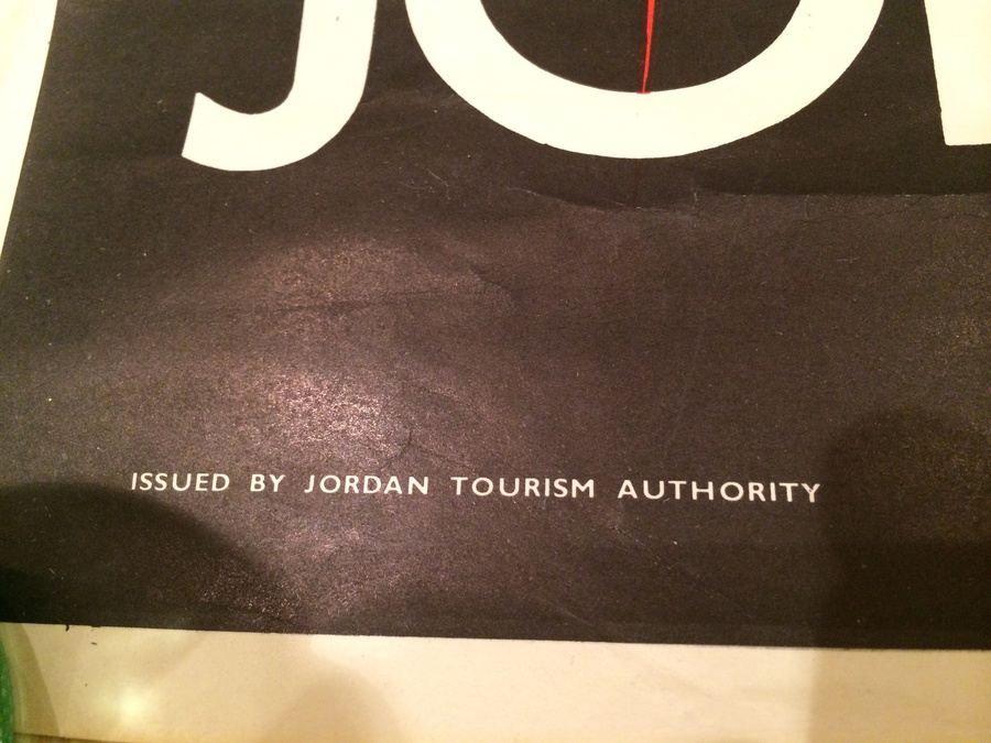 Original Vintage Jordan The Holyland Travel Poster [Photo 3]