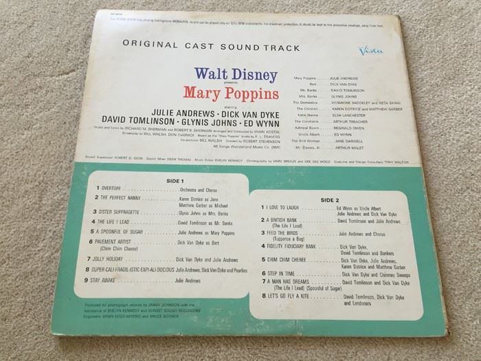 Walt Disney Presents The Original Soundtrack Of Mary Poppins BV-4026 [Photo 2]