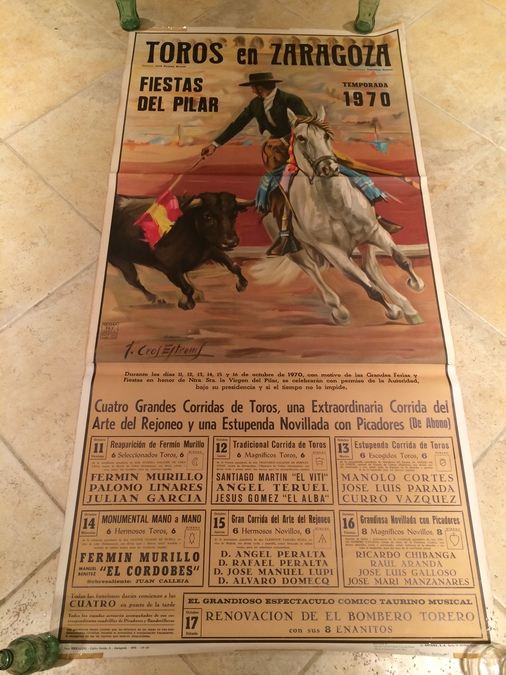 Spanish Bull Fighting Poster 1970 [Photo 1]