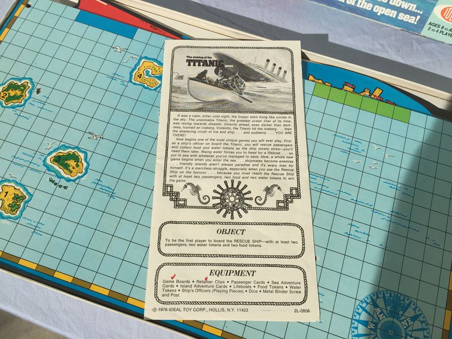 The Sinking Of The TITANIC Game 1976 IDEAL Toy Corp [Photo 2]