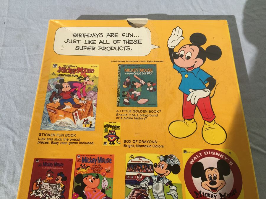 Walt Disney's Mickey Mouse Happy Birthday Gift Box Sealed New In Box [Photo 7]
