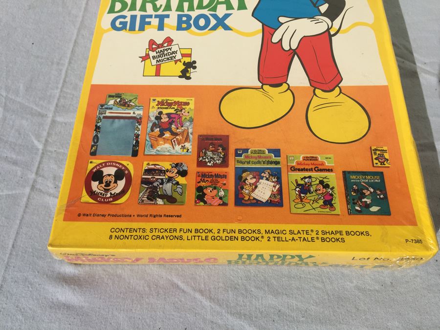 Walt Disney's Mickey Mouse Happy Birthday Gift Box Sealed New In Box [Photo 4]