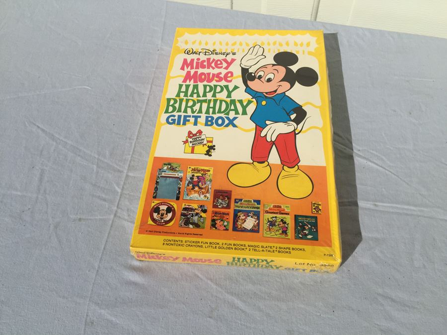 Walt Disney's Mickey Mouse Happy Birthday Gift Box Sealed New In Box [Photo 1]