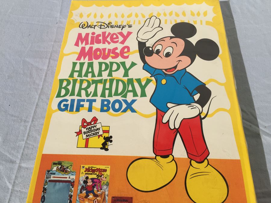 Walt Disney's Mickey Mouse Happy Birthday Gift Box Sealed New In Box [Photo 2]