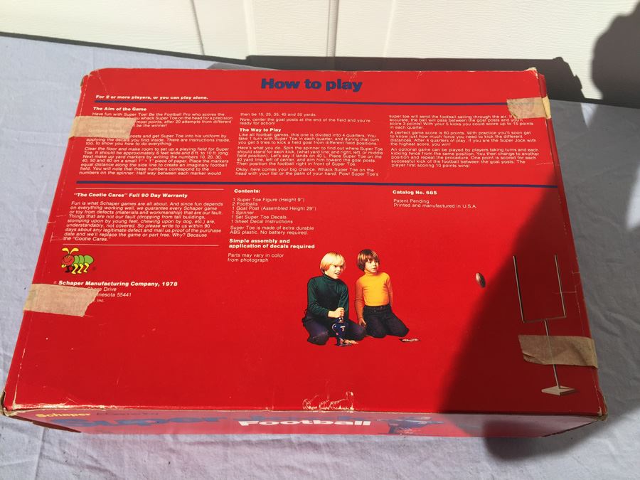 Super Jock Super Toe Football Schaper 1976 [Photo 10]