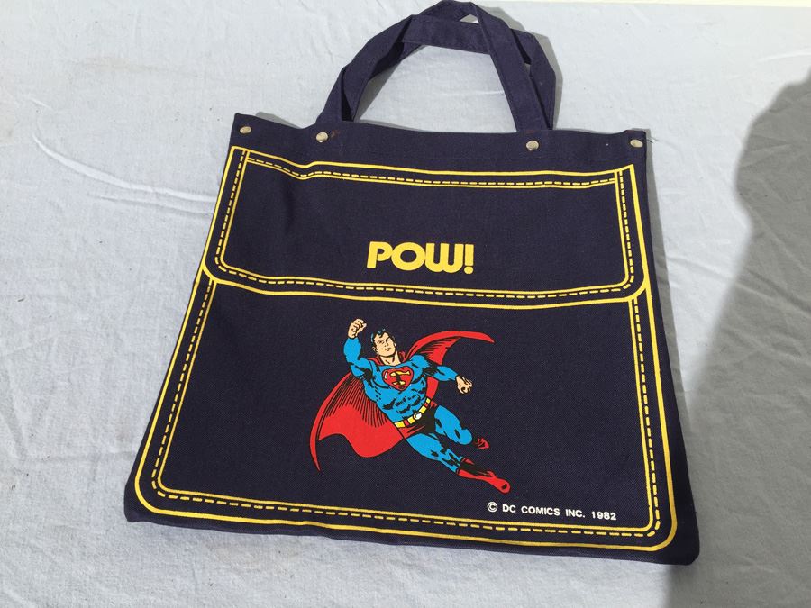 Superman Tote Bag DC Comics 1982 [Photo 1]