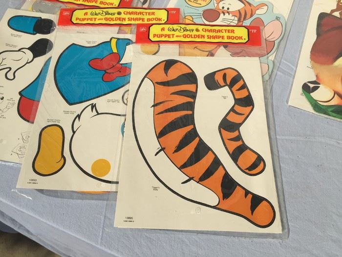 Collection Of Walt Disney Character Puppet And Golden Shape Book Sealed New In Packaging  [Photo 12]