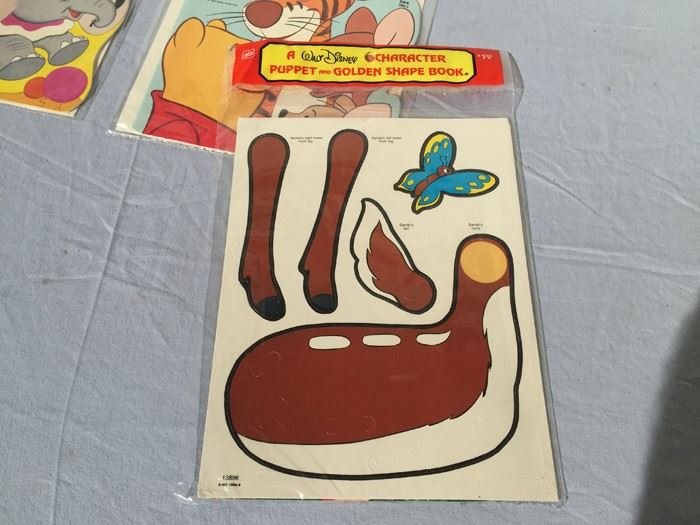 Collection Of Walt Disney Character Puppet And Golden Shape Book Sealed New In Packaging  [Photo 13]