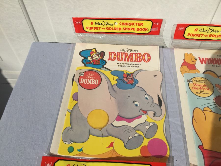 Collection Of Walt Disney Character Puppet And Golden Shape Book Sealed New In Packaging  [Photo 10]