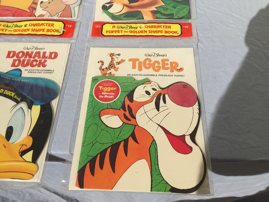 Collection Of Walt Disney Character Puppet And Golden Shape Book Sealed New In Packaging  [Photo 7]