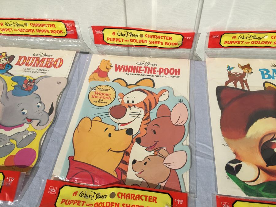 Collection Of Walt Disney Character Puppet And Golden Shape Book Sealed New In Packaging  [Photo 9]