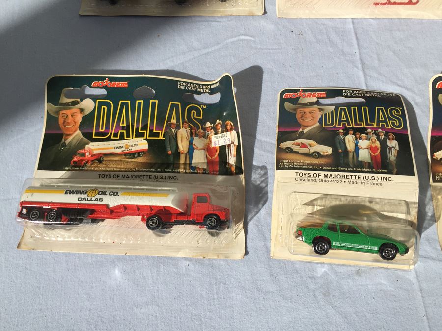 (11) Majorette DALLAS TV Series Die Cast Metal Toys New On Card 1981 [Photo 2]