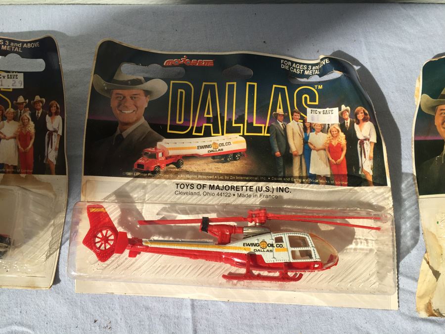 (11) Majorette DALLAS TV Series Die Cast Metal Toys New On Card 1981 [Photo 7]