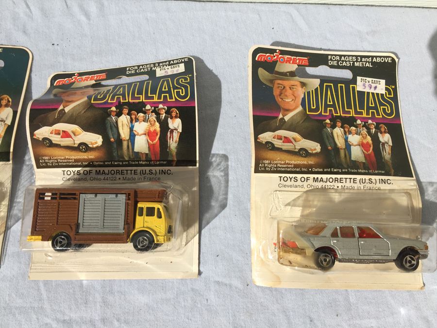 (11) Majorette DALLAS TV Series Die Cast Metal Toys New On Card 1981 [Photo 6]
