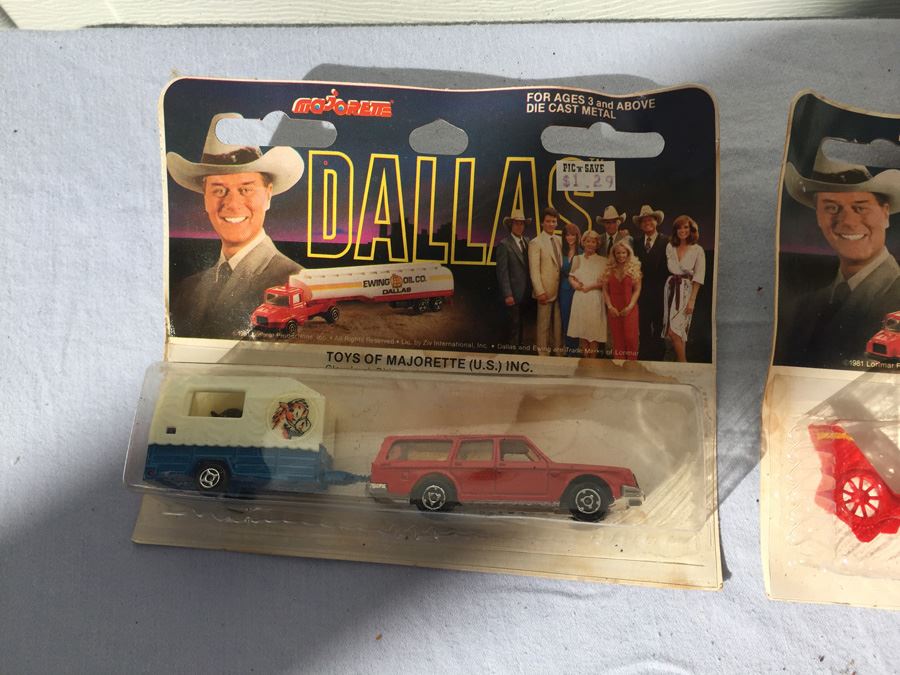(11) Majorette DALLAS TV Series Die Cast Metal Toys New On Card 1981 [Photo 8]
