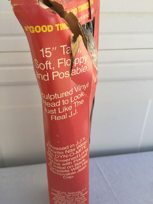 J.J. Action Figure Doll From TV Series Good Times Dyn-O-Mite New In Box (Box Has Damage) Shindana Toys 1975 [Photo 8]