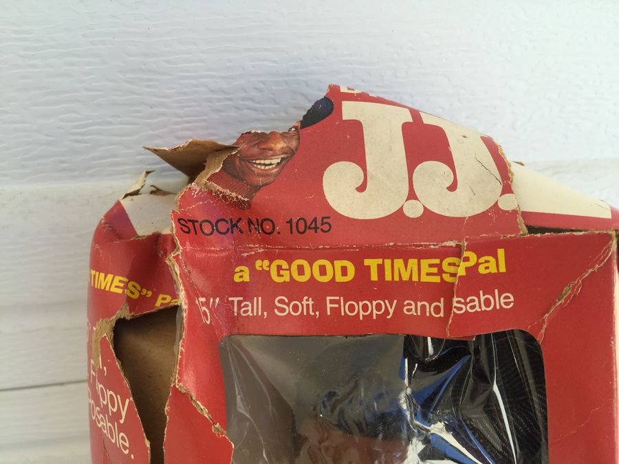 J.J. Action Figure Doll From TV Series Good Times Dyn-O-Mite New In Box (Box Has Damage) Shindana Toys 1975 [Photo 7]