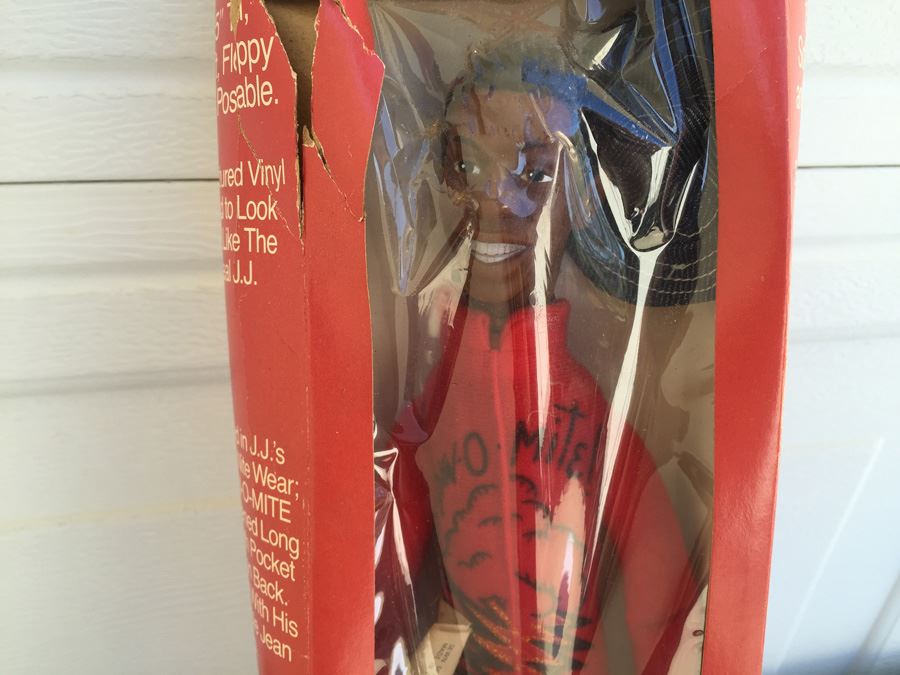 J.J. Action Figure Doll From TV Series Good Times Dyn-O-Mite New In Box (Box Has Damage) Shindana Toys 1975 [Photo 4]