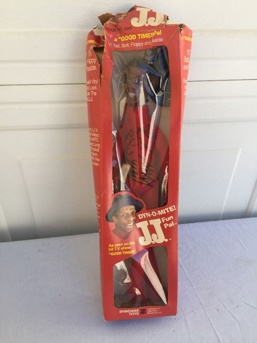 J.J. Action Figure Doll From TV Series Good Times Dyn-O-Mite New In Box (Box Has Damage) Shindana Toys 1975 [Photo 1]