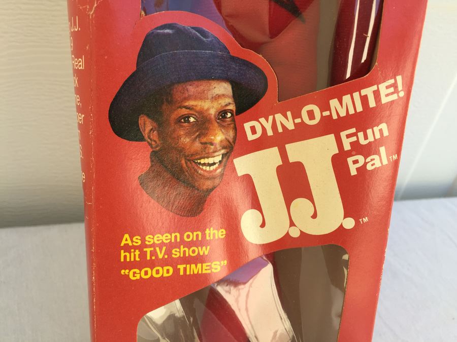 J.J. Action Figure Doll From TV Series Good Times Dyn-O-Mite New In Box (Box Has Damage) Shindana Toys 1975 [Photo 2]