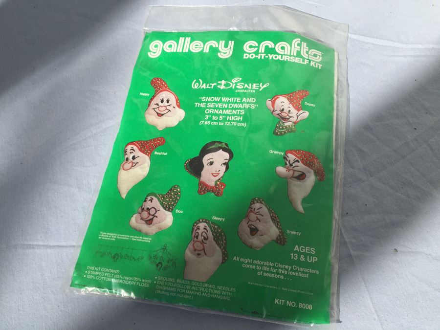Gallery Crafts Walt Disney Snow White And The Seven Dwarfs Ornaments 3 To 5 Inches High 1978 [Photo 6]