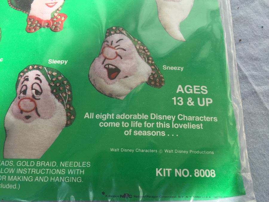 Gallery Crafts Walt Disney Snow White And The Seven Dwarfs Ornaments 3 To 5 Inches High 1978 [Photo 2]