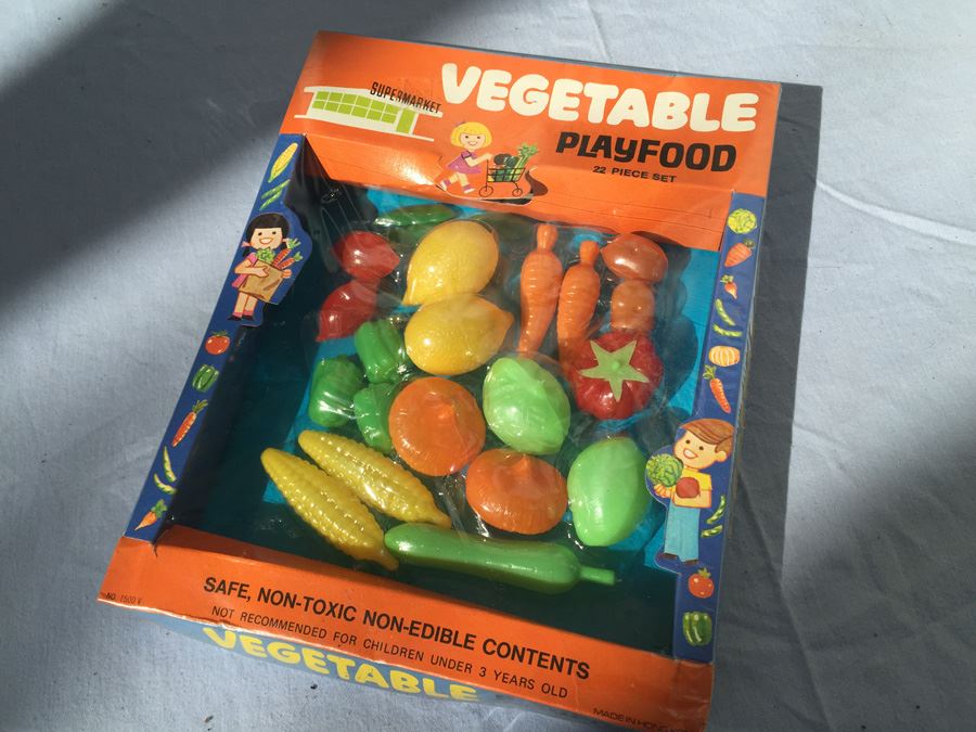Vintage Vegetable Play Food New In Packaging 