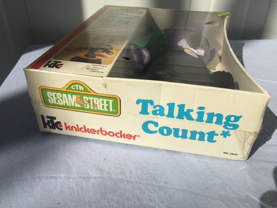 Jim Henson Talking Count Muppet Character Sesame Street Sealed New In Box Knickerbocker 1977 [Photo 7]