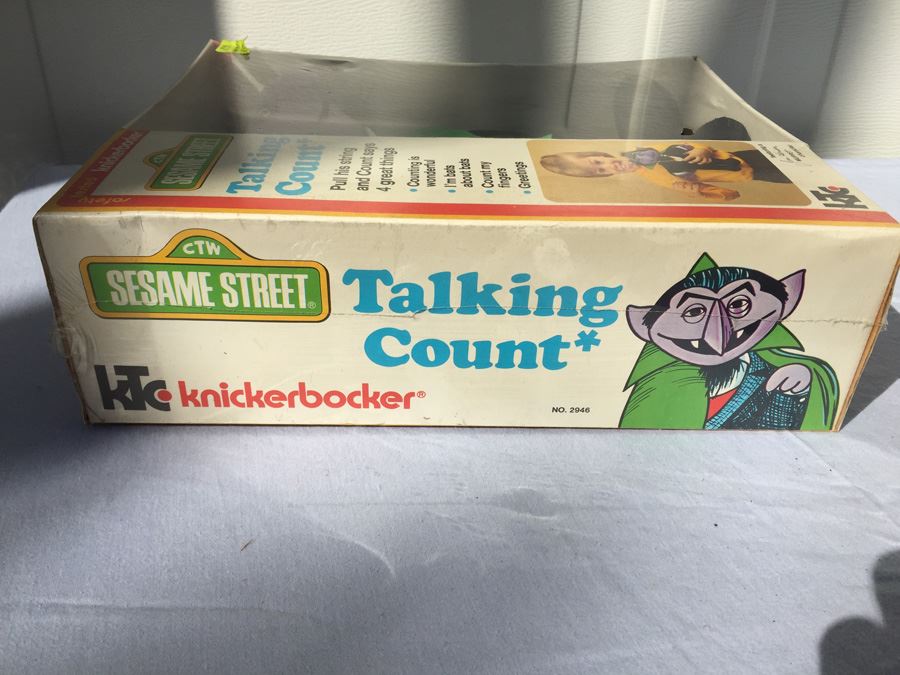 Jim Henson Talking Count Muppet Character Sesame Street Sealed New In Box Knickerbocker 1977 [Photo 6]
