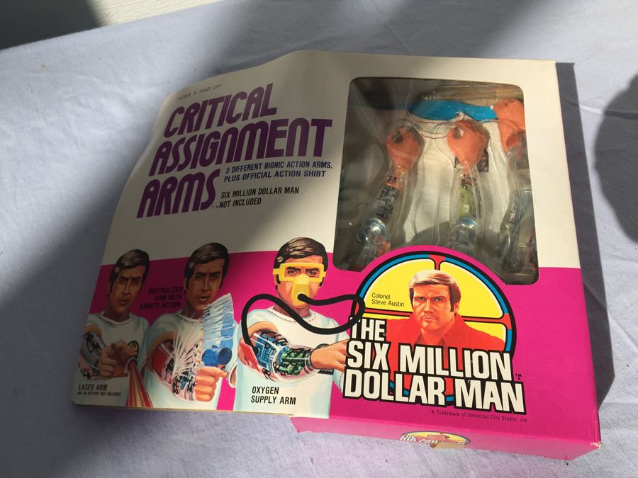 The Six Million Dollar Man Critical Assignment Arms New In Box Kenner 1976 [Photo 1]