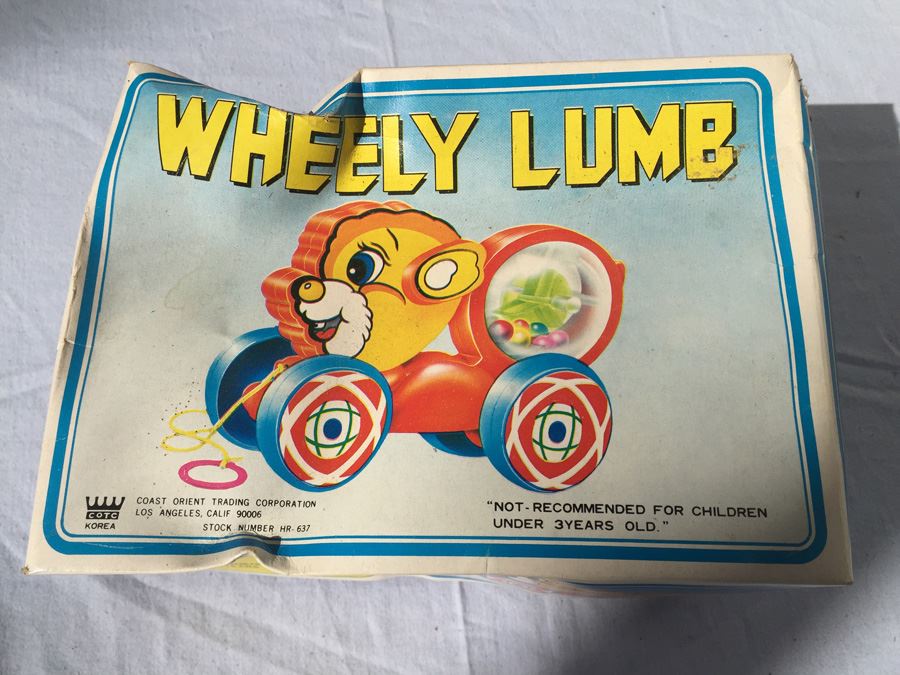 Wheely Lumb Pull Toy Coast Orient Trading Corporation New In Box 