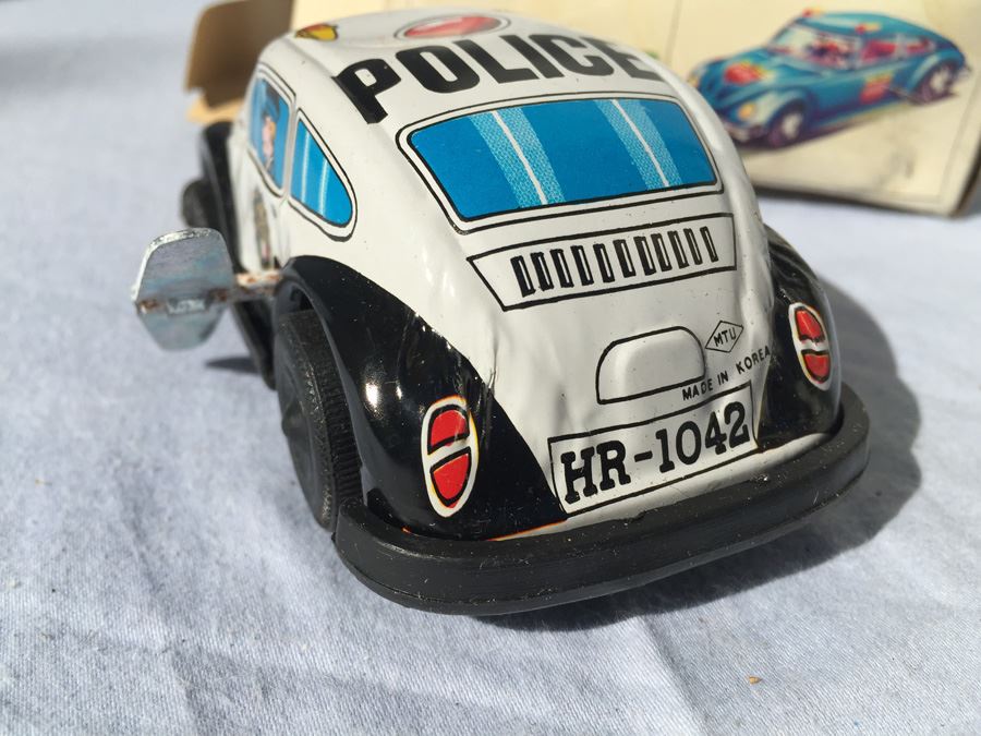 Emergency Car Wind Up Tin Litho Toy COTC New In Box [Photo 3]