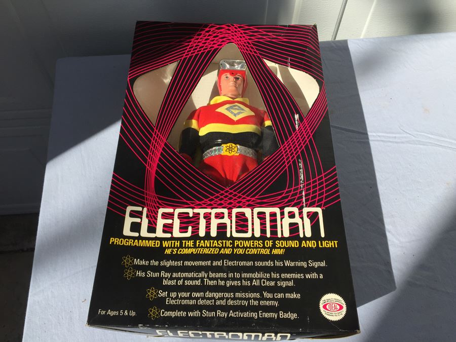 Electroman 17 Inch Action Figure Ideal New In Box 1977 Estimate $200
